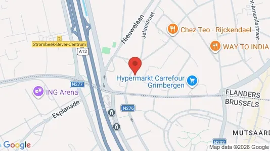 Apartments for rent i Grimbergen - kort over placeringen