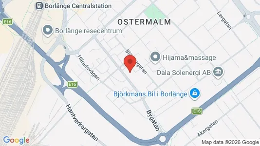 Apartments for rent i Borlänge - kort over placeringen