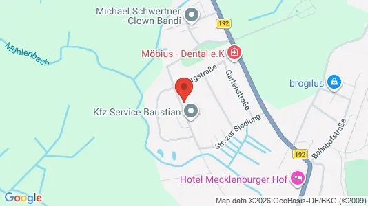 Apartments for rent i Ludwigslust-Parchim - kort over placeringen