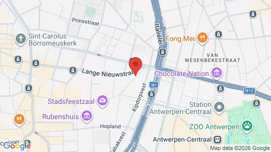 Apartments for rent i Stad Antwerp - kort over placeringen