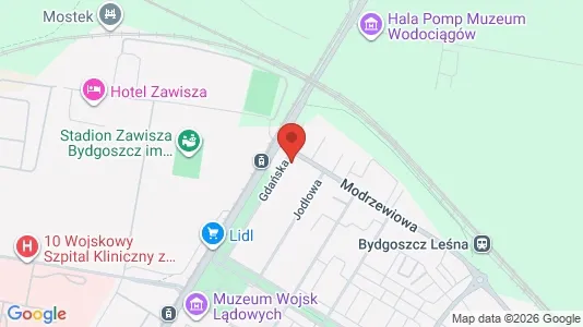 Apartments for rent i Bydgoszcz - kort over placeringen