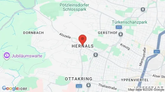 Apartments for rent i Vienna Hernals - kort over placeringen