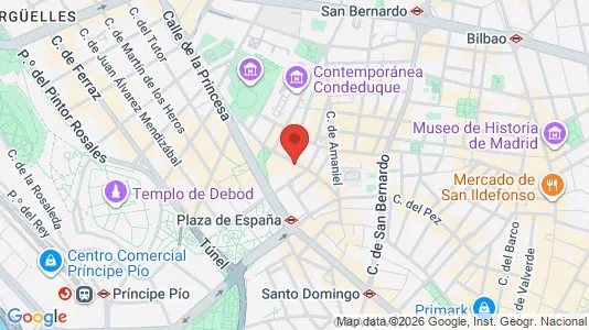 Apartments for rent i Madrid Chamberí - kort over placeringen