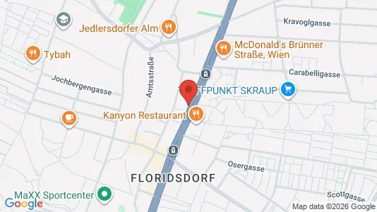 Apartments for rent i Vienna Floridsdorf - kort over placeringen