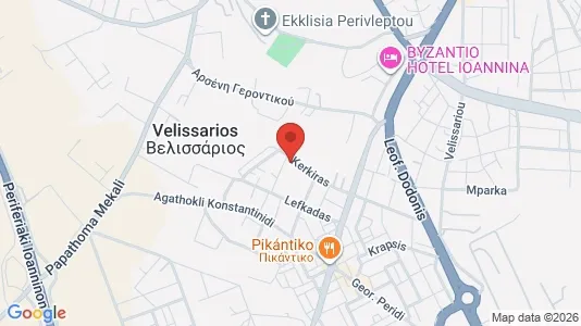 Apartments for rent i Ioannina - kort over placeringen