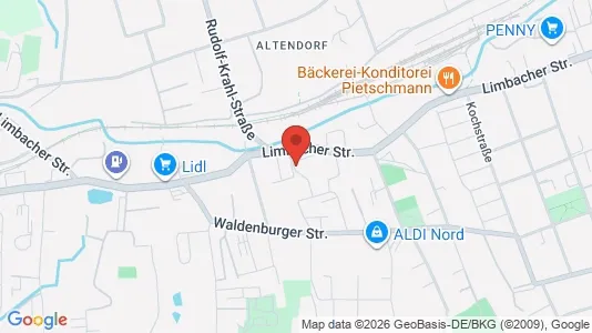 Apartments for rent i Chemnitz - kort over placeringen