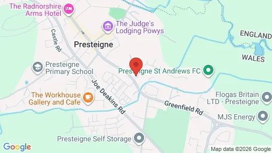 Apartments for rent i Presteigne - Powys - kort over placeringen