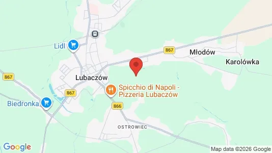 Apartments for rent i Zamość - kort over placeringen