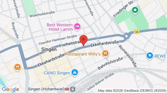 Apartments for rent i Konstanz - kort over placeringen