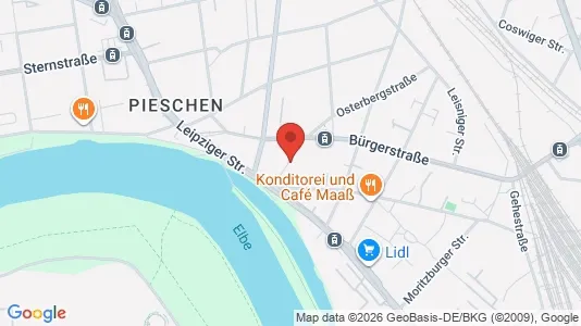 Apartments for rent i Dresden - kort over placeringen