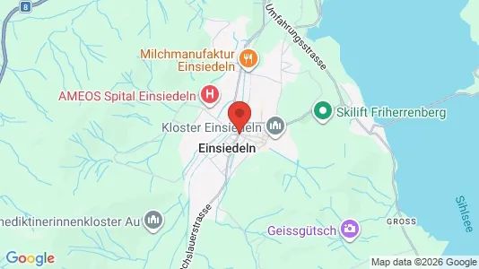Apartments for rent i Einsiedeln - kort over placeringen