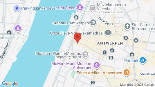 Apartments for rent i Stad Antwerp - kort over placeringen