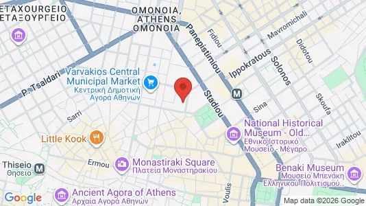 Apartments for rent i Athens Monastiraki - kort over placeringen