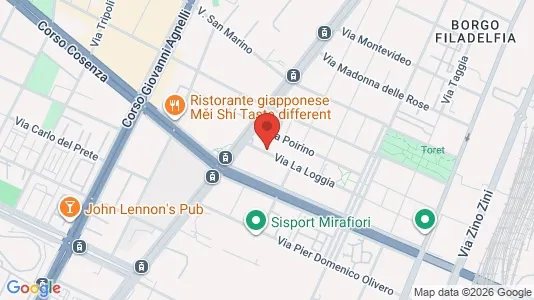 Rooms for rent i Turin - kort over placeringen