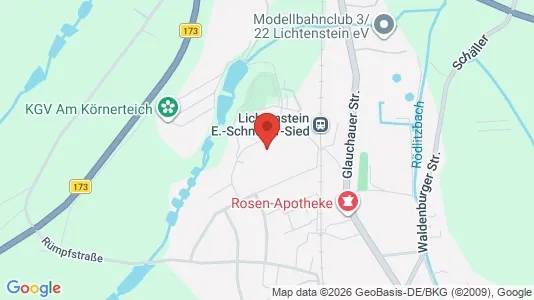 Apartments for rent i Zwickau - kort over placeringen