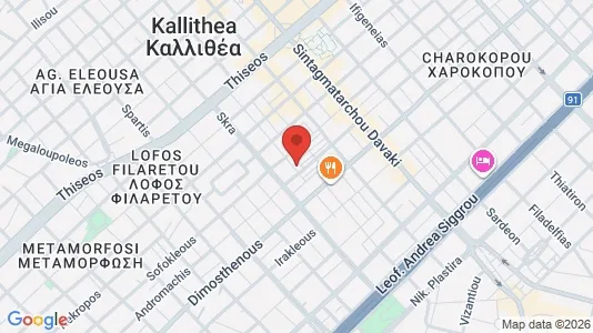 Apartments for rent i Kallithea - kort over placeringen