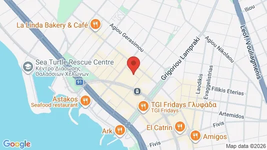 Apartments for rent i Glyfada - kort over placeringen