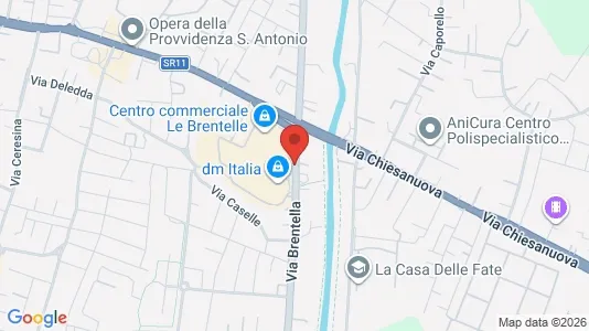 Apartments for rent i Padua - kort over placeringen