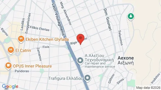 Apartments for rent i Glyfada - kort over placeringen
