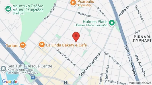 Apartments for rent i Glyfada - kort over placeringen