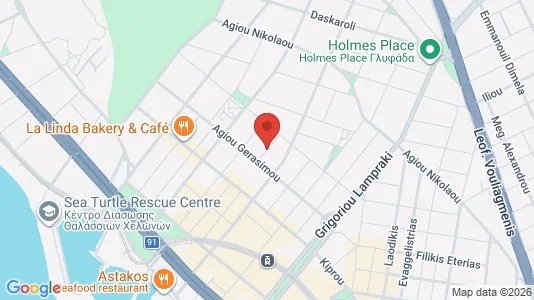 Apartments for rent i Glyfada - kort over placeringen