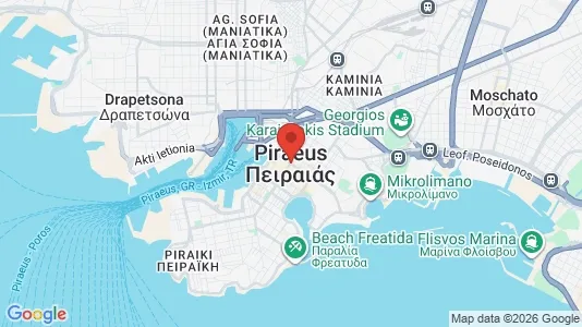 Apartments for rent i Piraeus - kort over placeringen