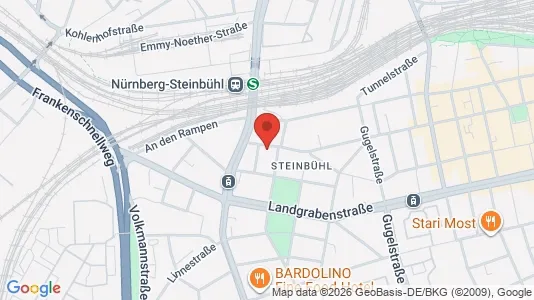 Apartments for rent i Nuremberg - kort over placeringen