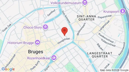 Apartments for rent i Brugge - kort over placeringen