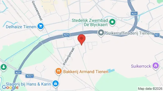 Apartments for rent i Tienen - kort over placeringen