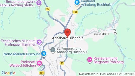 Apartments for rent i Erzgebirgskreis - kort over placeringen