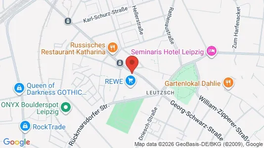 Apartments for rent i Leipzig - kort over placeringen