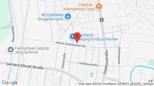 Apartments for rent i Leipzig - kort over placeringen