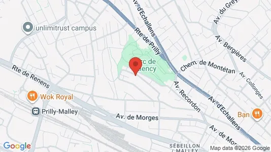 Apartments for rent i Lausanne - kort over placeringen