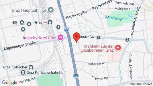 Apartments for rent i Graz - kort over placeringen