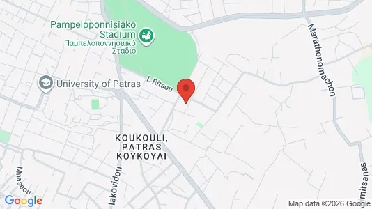 Apartments for rent i Patras - kort over placeringen