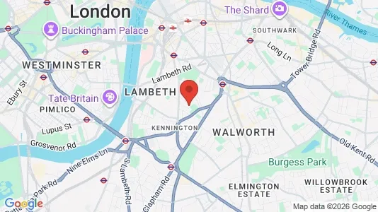 Apartments for rent i London SE11 - kort over placeringen