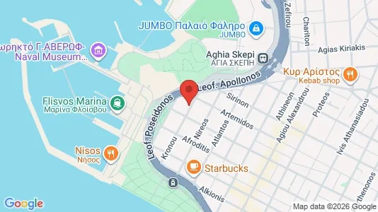 Apartments for rent i Palaio Faliro - kort over placeringen