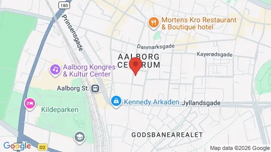 Apartments for rent i Aalborg Center - kort over placeringen