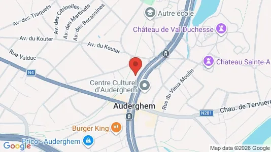 Apartments for rent i Brussels Oudergem - kort over placeringen