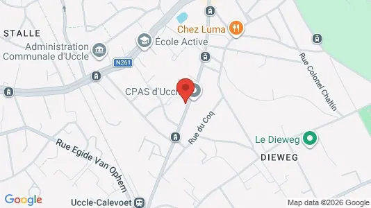 Apartments for rent i Brussels Ukkel - kort over placeringen