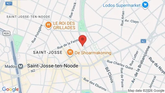 Apartments for rent i Brussels Sint-Joost-ten-Node - kort over placeringen