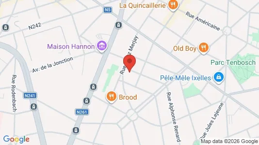 Apartments for rent i Brussels Elsene - kort over placeringen