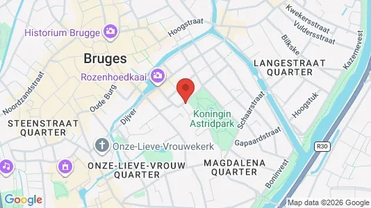 Apartments for rent i Brugge - kort over placeringen