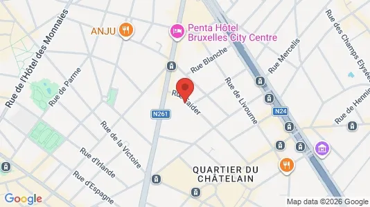 Apartments for rent i Brussels Sint-Gillis - kort over placeringen