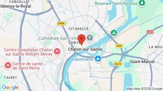 Houses for rent i Chalon-sur-Saône - kort over placeringen