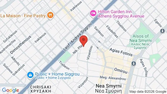Apartments for rent i Ano Nea Smyrni - kort over placeringen