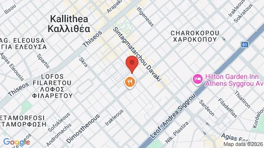 Apartments for rent i Kallithea - kort over placeringen