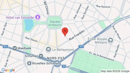 Apartments for rent i Brussels Elsene - kort over placeringen