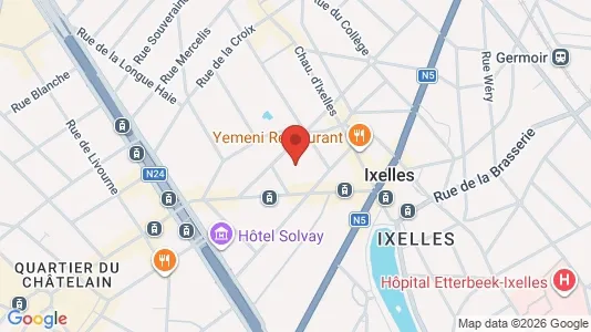 Apartments for rent i Brussels Elsene - kort over placeringen