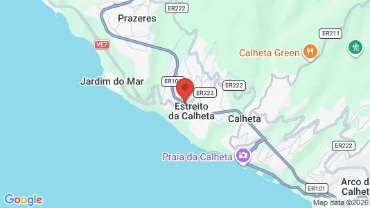 Apartments for rent i Calheta - kort over placeringen